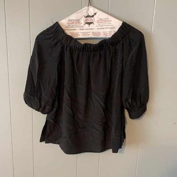 Babaton Silk Off the Shoulder Blouse Size XS - Picture 2 of 4